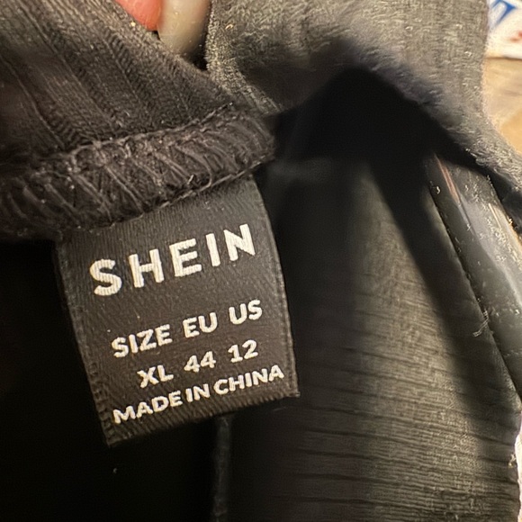 SHEIN Black Top with Sequin Detail XL worn once - Picture 3 of 3